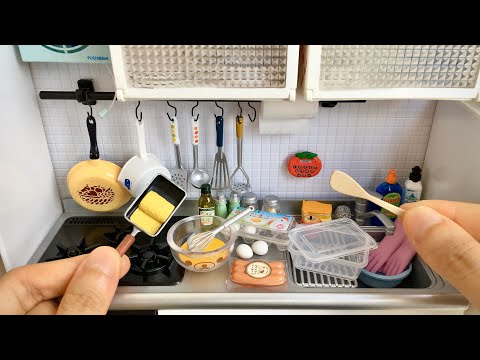 Re-Ment Mini Kitchen Toy Food Miniature Cooking | Cutest Yummy Lunchbox (ASMR)