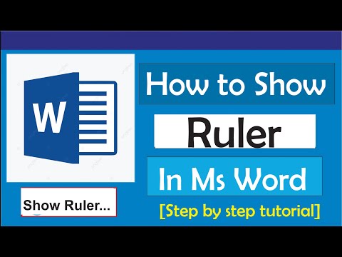 How to Show Ruler in Word 2021