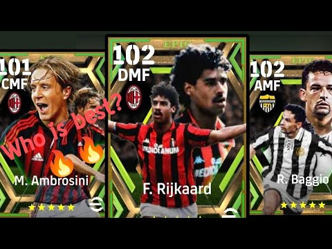 OMG 😱 102 Booster R.Baggio Vs 102 rated F. Rijkaard | efootball 24|#baggio #rijkaard