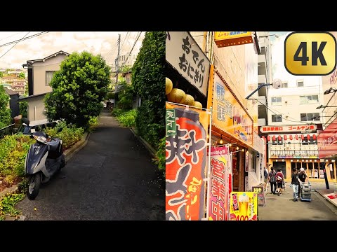 [4K] Walking from Neighborhood to Busy Area in Yokohama, Japan