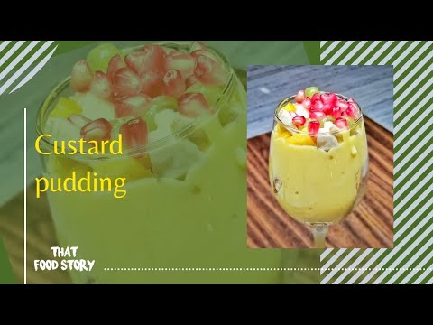 Custard Pudding | Custard recipes | Easy pudding recipe | Fruit custard Pudding