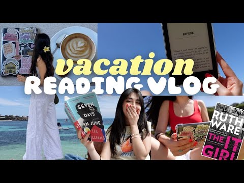 What I read in a week on vacation☀️📚 reading vlog *spoiler free* 🤍