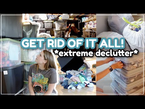 THROWING EVERYTHING OUT IN 2024 / Decluttering, Organizing, & Cleaning! Whole House Declutter