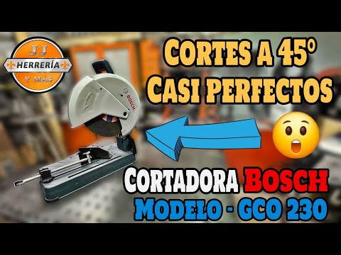 😲 Cortes A 45 Grados CASI PERFECTOS - Tronzadora BOSCH Modelo GCO 230 ✅