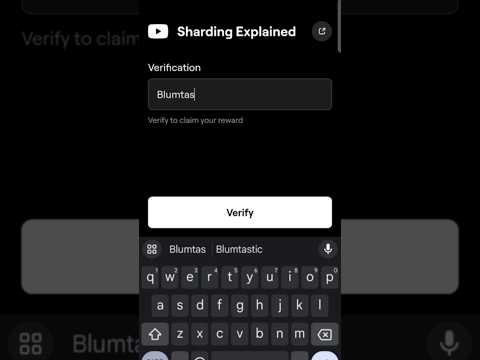 Sharding explained #blum #blumairdrop #airdrops #cryptocurrency #currency #altcoin #memcoin #blum