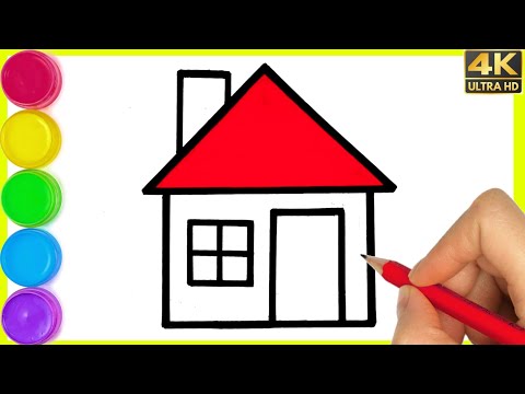 HOW TO DRAW HOUSE DRAWING || HOUSE DRAWING STEP BY STEP || HOUSE DRAWING FOR BEGINNERS || BY ARYA.