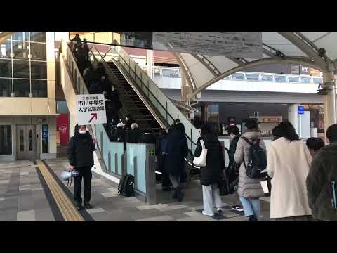 【中学受験】1月20日(木)　市川中学校　入試会場風景①