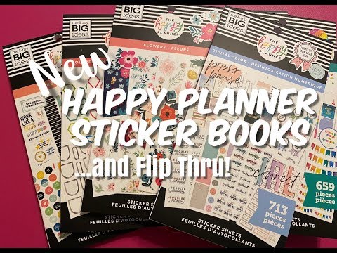 NEW Happy Planner Sticker Books - Flip Thru