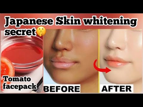 Japanese Secret to Use tomato with this ingredient to get 100% brighten skin | facial at home