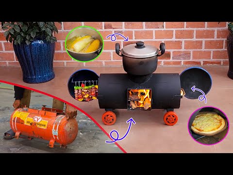 Recycle Amazing Multifunction Stove from Broken Air Tank