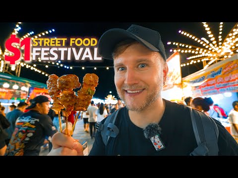 EPIC Street Food FESTIVAL in Thailand! / Massive THAI Food Tour in Chonburi 2024