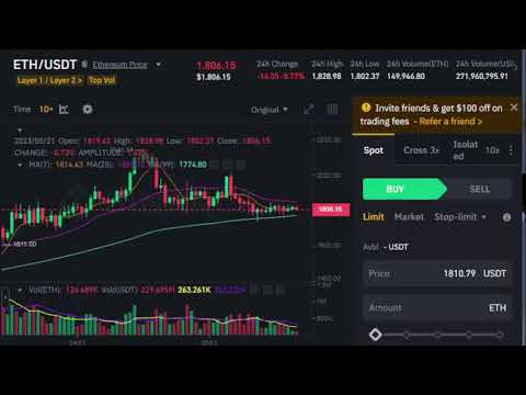 Ethereum Price live signal streaming  |  ETH/USDT  | Binance Trading 5/21/2023