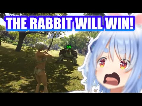 Pekora wants to Show that a Rabbit Can Win Against a Tortoise But ARK Says Otherwise