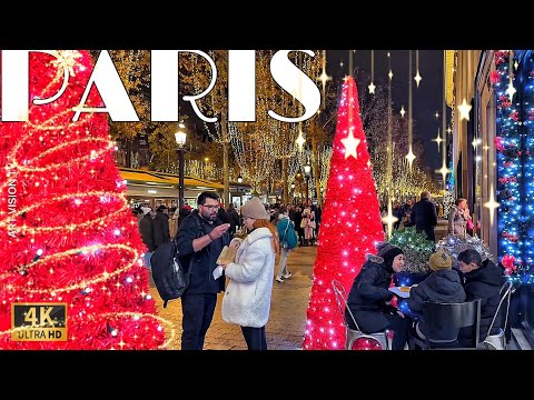 [🇫🇷Paris France]  2024 Paris Christmas (4K 60) 23/December/2024