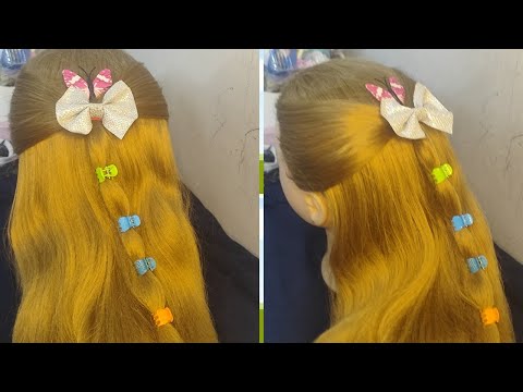 Hair Style Girl Simple And ,👍🙏, #viralvideo #trending #youtuber#1000subscriber #hair