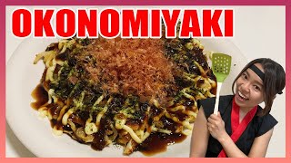 How to make Okonomiyaki in 15 minutes| Japanese Recipes with Ninja Girl