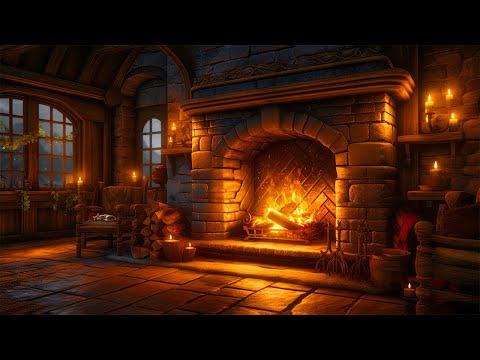 Fireplace welcomes February | Relaxation Fireplace Sounds | Cozy Fireplace Ambience