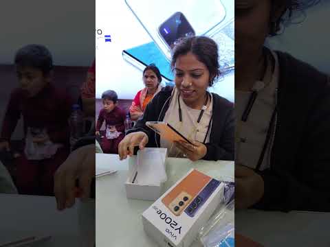 vivo y200e unboxing with cute girl#basukinath