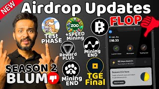 Blum Season 2 No Airdrop | PAWS Mining End | Nodepay Mining End | Zoo Airdrop | DONOT and CATTEA