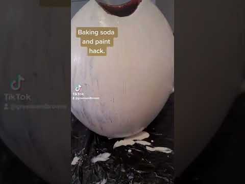 Baking Soda and paint hack.