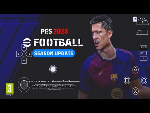 EFOOTBALL PES 2025 PPSSPP ORIGINAL PS5 On Android& ISO BEST Graphics Offline