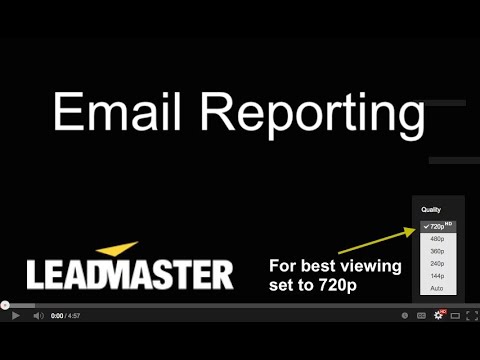 Email Reporting