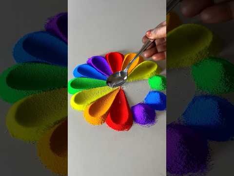 Rangoli designs for beginners #rangoli#rangolidesignes#rangoliforbeginners#shorts