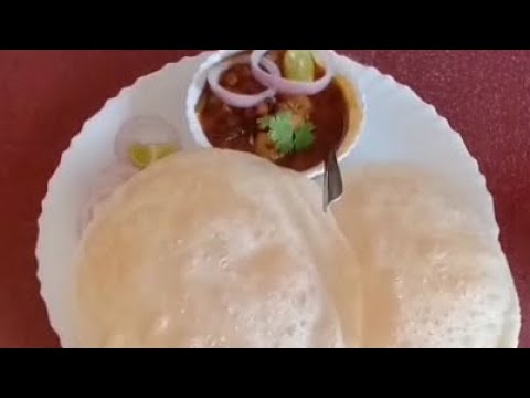 kale Chane aur bhature #video #viral