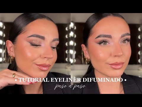 MAQUILLAJE DE OJOS PARA EVENTOS 🪩| Eyeliner difuminado con glitter