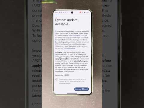 Android 15 beta 1 is out - here’s how to install it 🤓 #android15 #beta #shorts