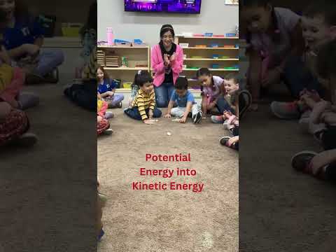 Fun Potential Energy into Kinetic Energy Experiment for Preschoolers