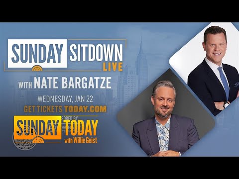 How to join Nate Bargatze, Willie Geist for Sunday Sitdown Live