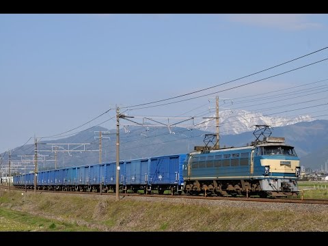 10/03/28 6170レ EF66-28　ワム20両 バリ晴れで伊吹山バック