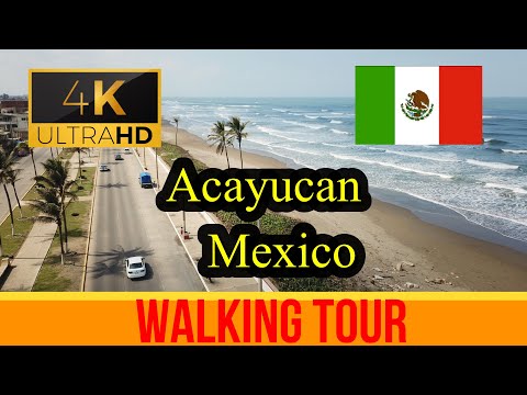 🇲🇽【4K 60fps】 Acayucan ~ Walking Tour - Mexico.