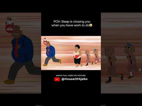 Sleep abeg free me o😂😂😂   #houseofajebo #cartoon #sleep #pov #animation #lmao