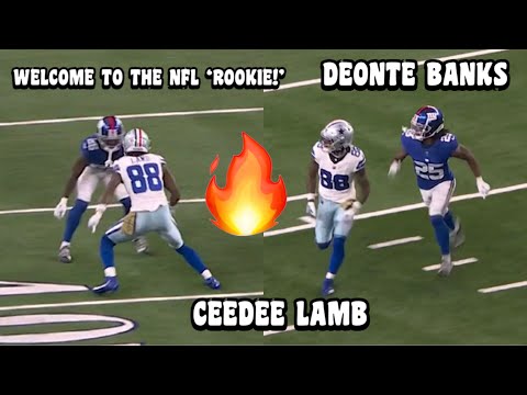 Ceedee Lamb Vs Deonte Banks 🔥👀 (WR Vs CB) Cowboys Vs Giants 2023 highlights