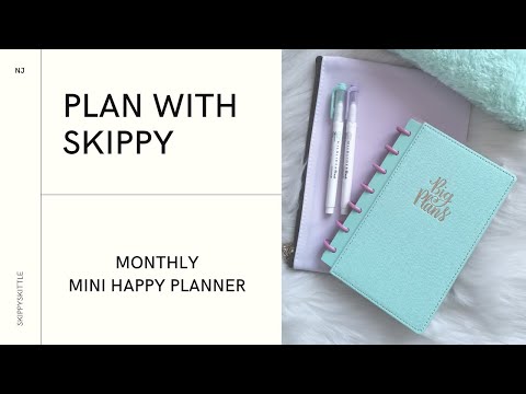 Decorating Monthly Mini Happy Planner | Plan With Skippy [E3] | Financial Tracker Planner