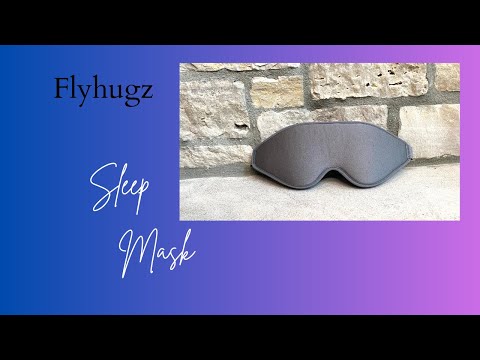 FlyHugz® 3D Sleep Mask | Ultra-Soft, 100% Light-Blocking for Deeper Sleep Anywhere!