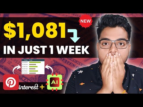 Weekly! $1,081 SALE From Pinterest [Affiliate Marketing] | AI Tools | ClickBank Free Method 2023