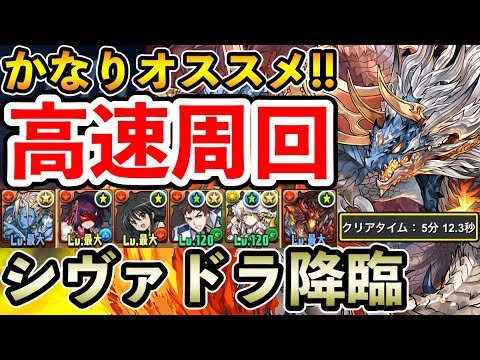 【シヴァドラ降臨】道中ノンストップ‼︎ 電撃文庫キャラ採用編成で高速周回!! 立ち回り解説【1周5分】【シャナ】【パズドラ】