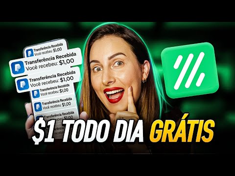 🔥GRANA AGORA! Como ganhar $1 dólar todo dia de graça sem vender PROVA DE RECEBIMENTO