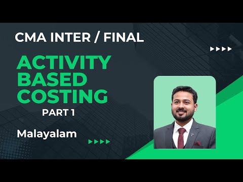 Activity Based Costing | CMA Inter/Final | Management Accounting