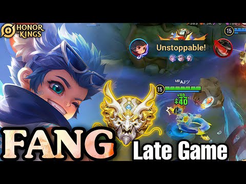 Honor of Kings (FANG) Late Game ADC Gameplay Rank Grandmaster