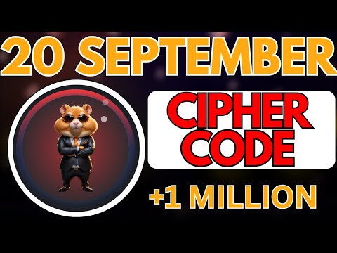 20 September Hamster Kombat DAILY CIPHER Today: Claim 1,000,000