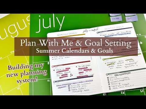 PLAN WITH ME & Goal Setting | Ready for summer + Building my new #planner system!