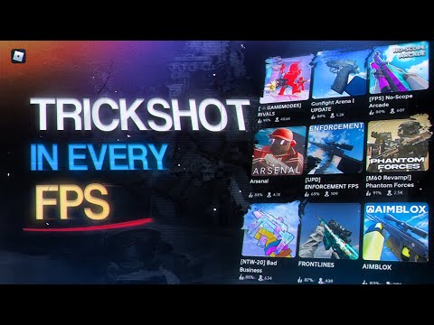 i hit a trickshot on EVERY roblox fps game... (ROBLOX)