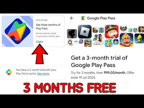 Google Play Pass | 3 Months Free Google Play Pass | How To Get Google Play Pass Free