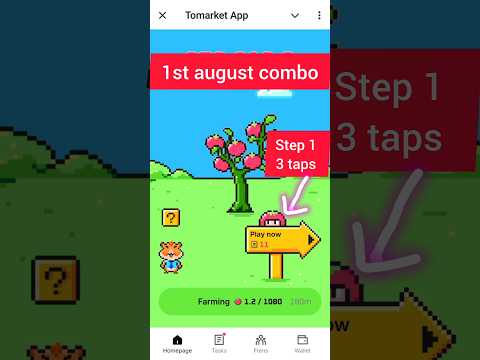 Tomarket combo today | tomarket secret combo 1st august | tomato secret | tomarket mystery