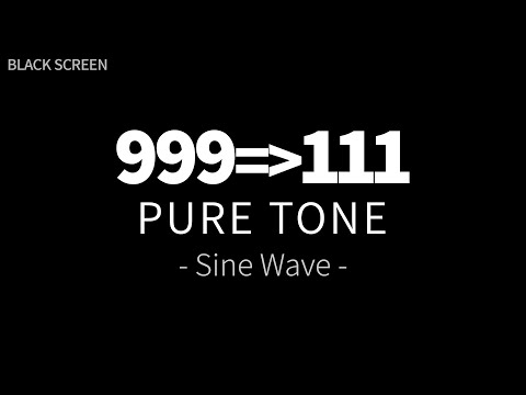 999 Hz to 111 Hz | Pure Tones Sine Wave | All 9 Angelic Frequencies | Archangel Sound Therapy