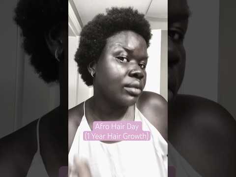 Hair Growth Post Chop: 1 Year Anniversary Hair Update #shortvideo #shorts #4chair #hair #haircare